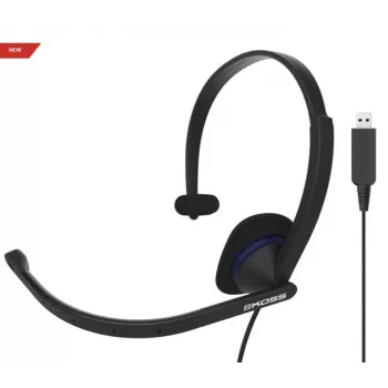 Koss | Słuchawki | CS195 USB | Przewodowe | Nauszne | Mikrofon | Czarny