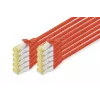 Kabel sieciowy Digitus CAT 6A S/FTP RJ-45 1 m czerwony