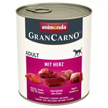ANIMONDA GranCarno Adult with hearts - mokra karma dla psa - 800g