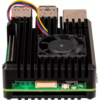 Joy-IT Armor Case BLOCK ACTIVE SBC-Obudowa odpowiednia do zestawów rozwojowych Raspberry Pi (RB-AlucaseP5-07FAN)
