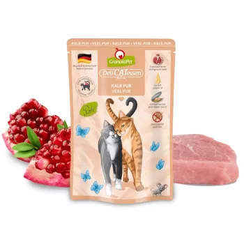 Mokra karma dla kota Fox4Pets DeliCATessen Veal 85 g — kompletna bezzbożowa karma dla dorosłego kota