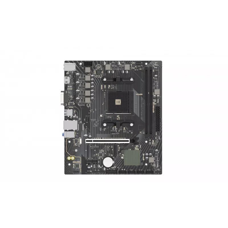 Płyta główna Micro ATX Sapphire A520M-E do Socket AM4, chipset AMD A520, 2x DDR4 DIMM, max 64 GB, PCIe 3.0 x16/x1, SATA III, Gigabit LAN