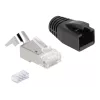 DeLOCK 66903 złącze przewodów RJ-45 Czarny Metaliczny Męski 25 szt.