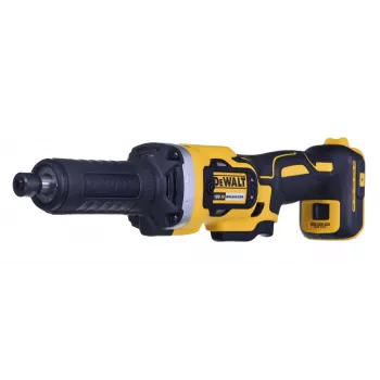 Prosta szlifierka trzpieniowa DeWALT DCG426N-XJ, akumulator 18 V, 5000–25000 obr./min, tulejka zaciskowa Ø do 6 mm, moc wyjściowa 760 W, 1,19 kg