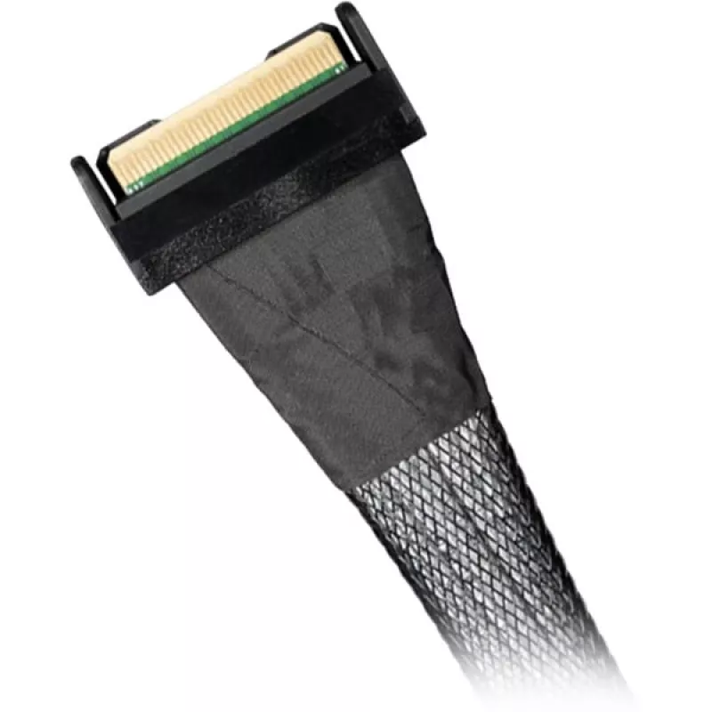 Adapter napędów ICY BOX MB413L-B — MCIO 8i SFF-TA-1016 na 2× MCIO 4i SFF-TA-1016
