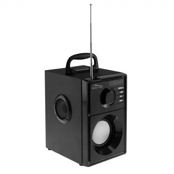 Głośnik bezprzewodowy MEDIA-TECH MT3179, 20W (RMS 15W), Bluetooth 5.1, FM, MicroSD, USB, AUX, Li-Ion, 6 h, obudowa drewniana