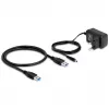 DeLOCK USB Hub 10 Gbps 4 porty Type-A 1 port szybkiego ładowania