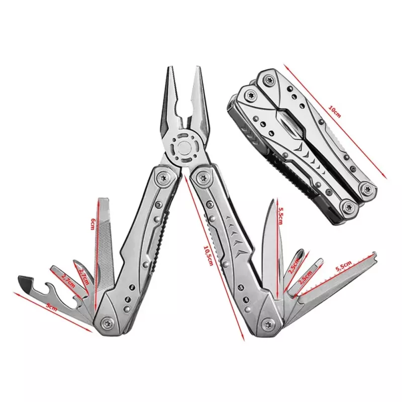 Multitool Extralink, Nóż kieszonkowy 23 w 1, z pokrowcem, srebrny