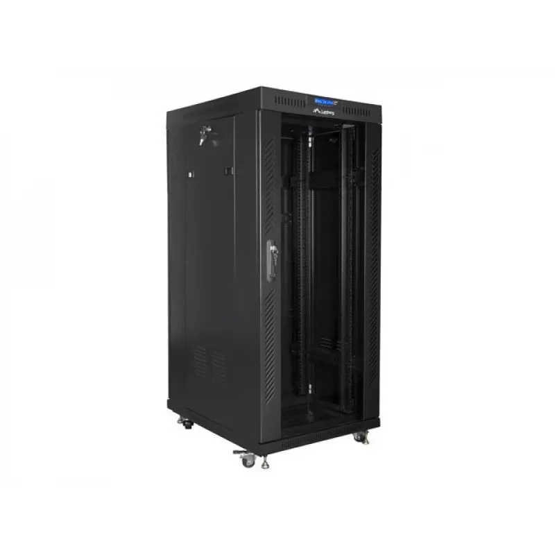 Wolnostojący stelaż Lanberg FF01-8822-12BL 22U Czarny 800 kg
