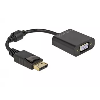 Adapter DisplayPort 1.2 męski na VGA żeński DeLOCK 61006