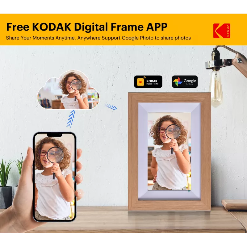 Kodak 7-calowa cyfrowa ramka na zdjęcia Wi-Fi RCF-702W