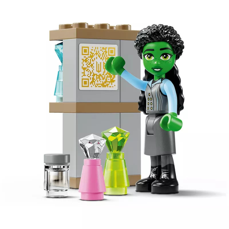 Zestaw konstrukcyjny LEGO 75681 z minifigurkami: Wicked, Glinda, Elphaba, Nessarose oraz Uniwersytet Shiz