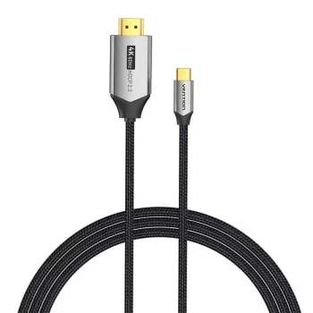 Kabel Vention USB-C na HDMI CRBBH — 2 m, 4K@60 Hz, czarny, USB-C na HDMI