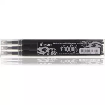 Zestaw wkładów Pilot 3x Frixion czarny (BLS-FR7-B-S3) (BLSFR7BS3)