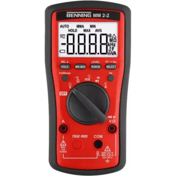 Benning MM 2-2 Multimetr cyfrowy ręczny CAT II 1000 V, CAT III 600 V, CAT IV 300 V Wyświetlacz (liczby): 6000 (044692)