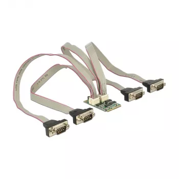 DeLOCK 95244 Mini PCIe Serial Adapter - 4 x RS-232