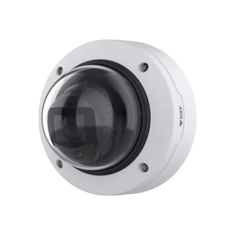 Kopułkowa kamera IP AXIS P3277‑LV — 2592×1944 CMOS, 104° HFOV, 30 kl./s, montaż sufit/ściana, wewnątrz/na zewnątrz