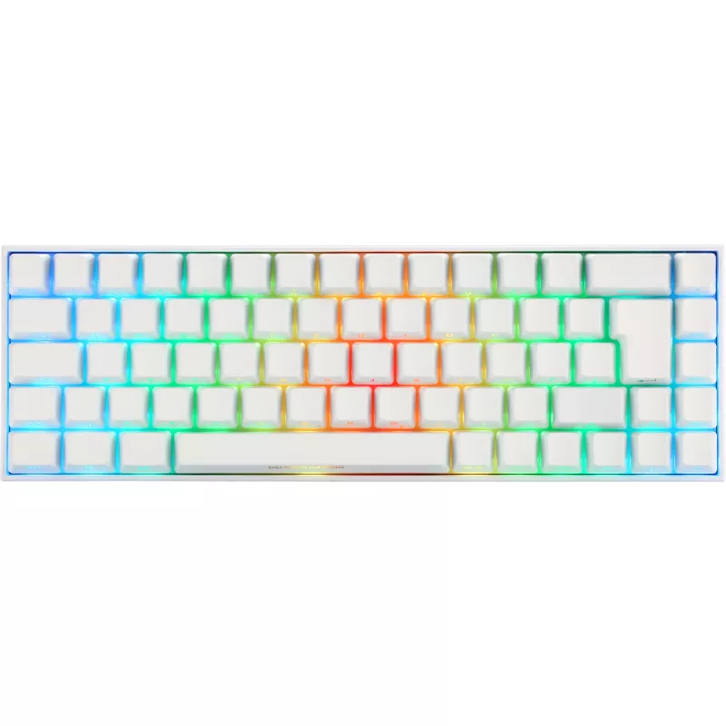 Deltaco GAM-100-W-DE. Tastatur Formfaktor: 65%. Tastatur-Stil: Gerade. Geräteschnittstelle: USB + Bluetooth, Tastatur-Key Switch: Mechanischer Switch,