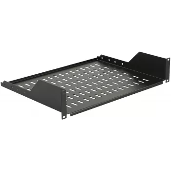 Półka rack LOGON RAS210BL czarna obciążenie 30 kg 19 cali