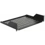 Półka rack LOGON RAS210BL czarna obciążenie 30 kg 19 cali