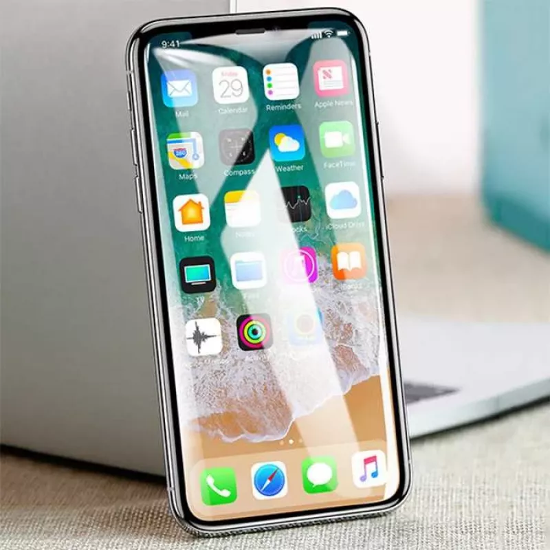 Hartowane szkło ochronne na ekran Devia Van Entire View do iPhone XR — Antyrefleksyjne, czarne