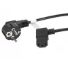 Kabel zasilający LANBERG CA-C13C-12CC-0018-BK, 2 m, złącze C13 do CEE7/7, czarny, kątowe C13
