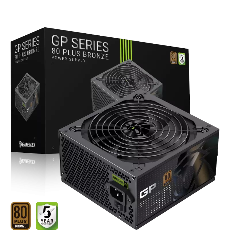 Zasilacz Gamemax, 80 PLUS, Brązowy | GP 750B | 750 W