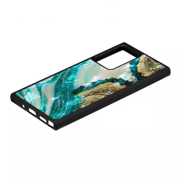 Etui ochronne iKins do Samsung Galaxy Note 20 Ultra — wzór akwamarynowy agat