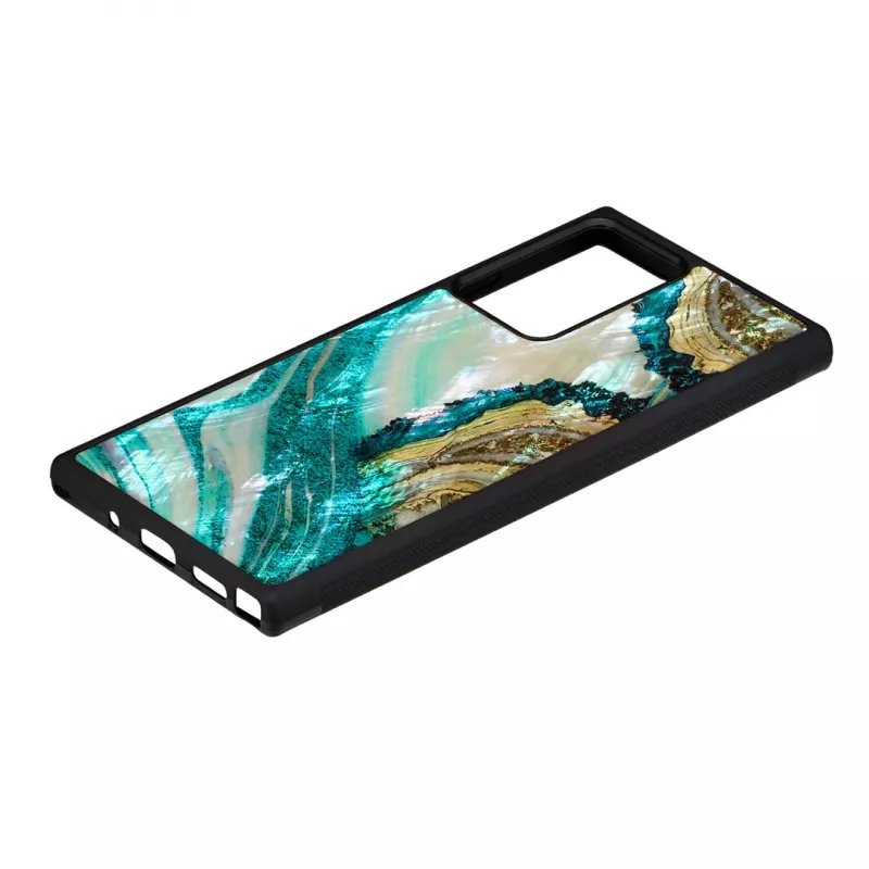 Etui ochronne iKins do Samsung Galaxy Note 20 Ultra — wzór akwamarynowy agat
