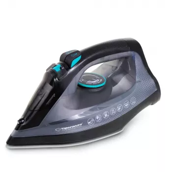 Żelazko parowe Esperanza EHI010 z ceramiczną stopą, szare, czarne, 2600 W