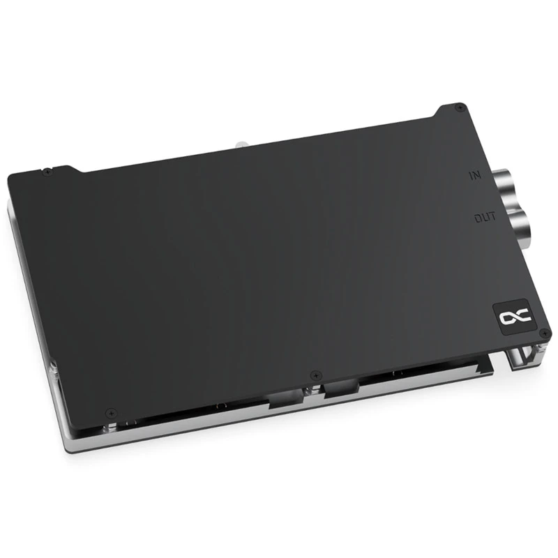 Blok wodny + Backplate Aquatuning GmbH 13395 Aluminium Carbon Miedź 1/4 cala