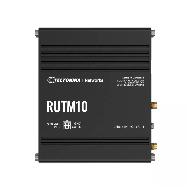 Router bezprzewodowy Teltonika RUTM10 Gigabit Ethernet Dual-band (2,4 GHz / 5 GHz) Czarny