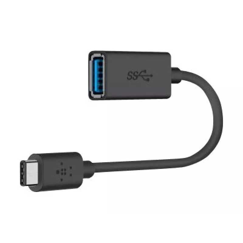 Belkin USB 3.0 Gniazdo 5 Gbit/s USB-C na USB-A 1m Szary (F2CU036BTBLK)
