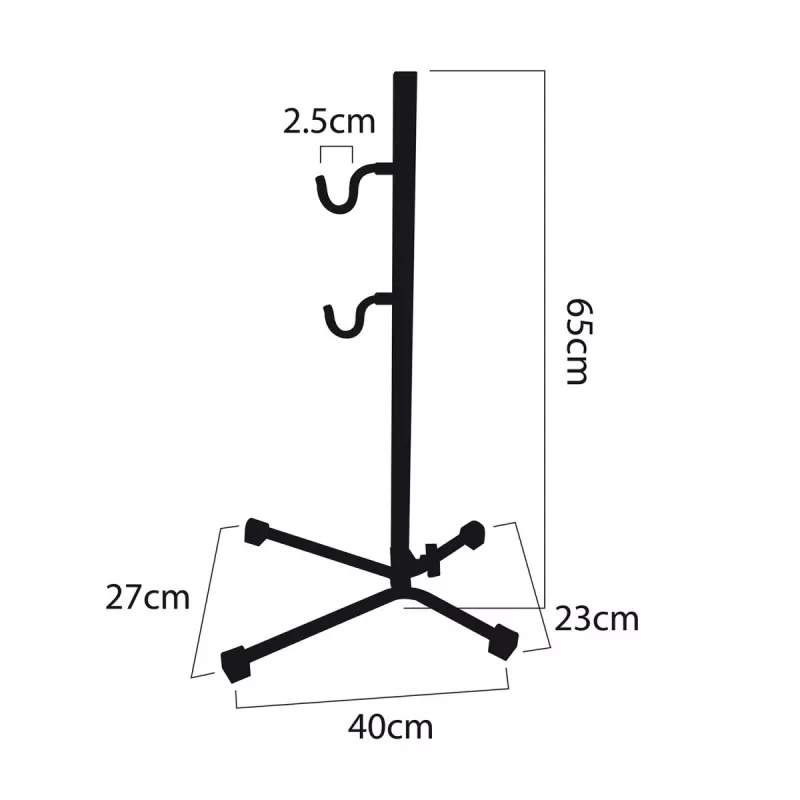 Warsztatowy stojak rowerowy MACLEAN MC-434, składany uchwyt serwisowy, udźwig 20 kg, czarny