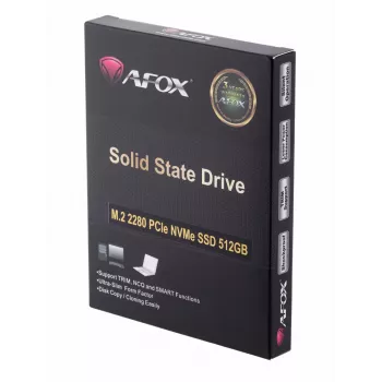 SSD M.2 AFOX ME300-512GN 512 GB PCIe NVMe TLC, odczyt 2000 MB/s, zapis 1600 MB/s