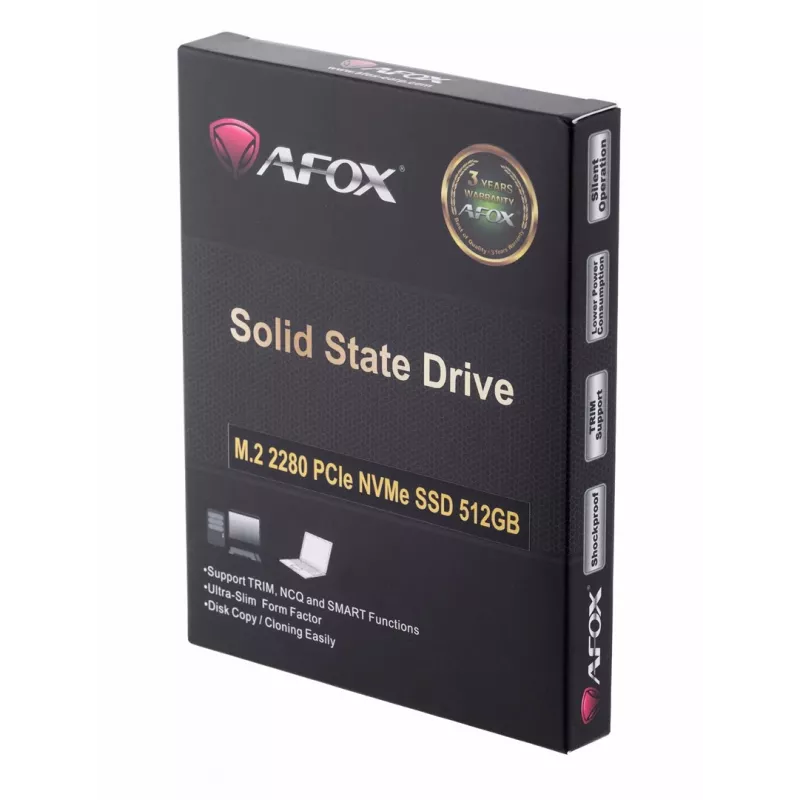 SSD M.2 AFOX ME300-512GN 512 GB PCIe NVMe TLC, odczyt 2000 MB/s, zapis 1600 MB/s