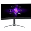 LORGAR 34MP1, UWQHD MiniLED Gaming Monitor Pro, 34'' (3440*1440) VA zakrzywiony monitor, czarny/mlecznoszary