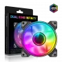 Gamemax | Wentylator obudowy | DUAL RING INFINITY | Czarny