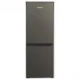 Lodówko-zamrażarka MPM MPM-215-KB-39/E — 215 L, dolny zamrażalnik, ciemny inox, drzwi odwracalne, oświetlenie LED