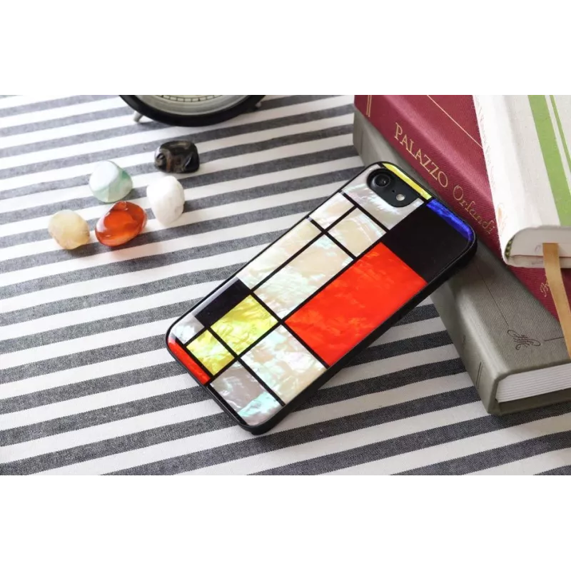 Etui ochronne iKins do Apple iPhone 8/7 Mondrian Czarny