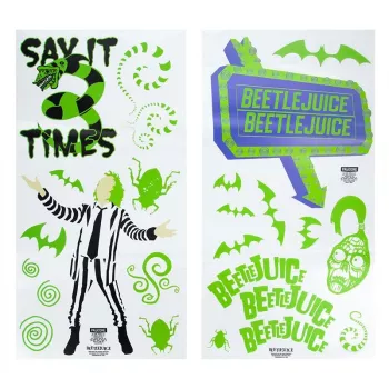 Naklejki ścienne Paladone Beetlejuice Design PP13439BJ – Zestaw dekoracyjnych naklejek ściennych