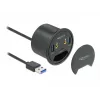 Hub USB DeLOCK 3 Port do montażu w biurku 62794