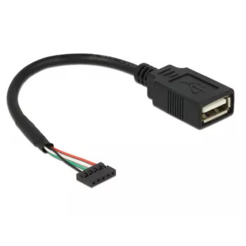 Kabel USB DeLOCK 84831 USB 2.0 0,15 m Czarny