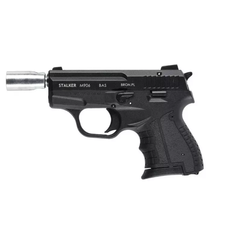 Pistolet sygnałowy hukowy STALKER M906 BAS kaliber .22 Long Blank (6 mm) Czarny