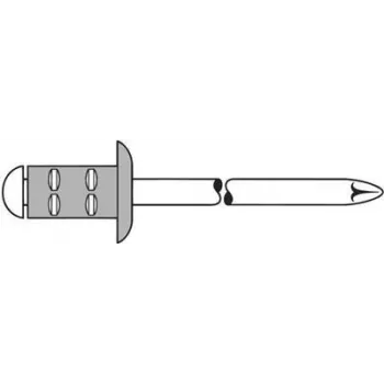 Nit zrywalny GESIPA PG Al/A2 4×10 mm RAL9005 czarny, 500 szt.