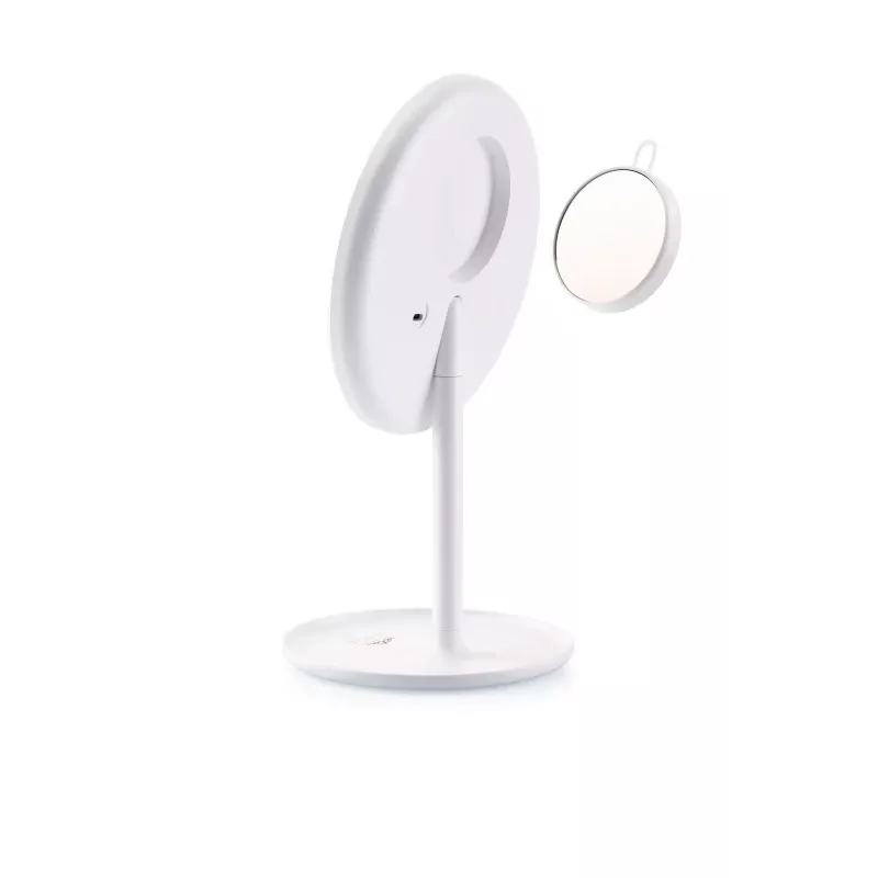 Wolnostojące lusterko do makijażu LED ETA Fenité okrągłe 20 cm, sterowanie dotykowe, USB, wbudowana bateria LiPo