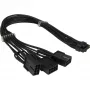 PCIe power adapter INTER-TECH GPU-02 12‑pin to 3×8‑pin (34 cm kabel)