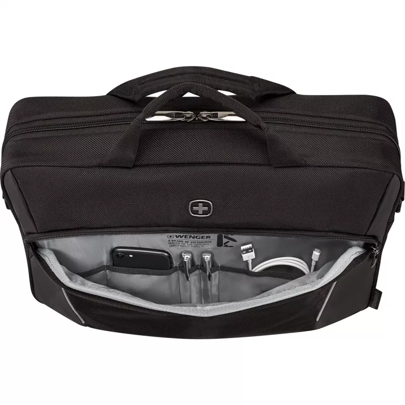 Torba na laptopa Wenger XE Compact Brief 16 z kieszenią na tablet, czarna