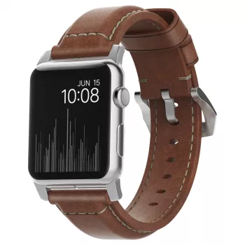 Nomad NM1A4RST00 - Pasek - Smartwatch - brązowy - Apple - Apple Watch Sport - Apple Watch - Apple Watch Edition - skóra