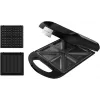 Cecotec Sandwich Maker | Rock'nToast Family 3in1 | 1500 W | Liczba płyt 3 | Czarny